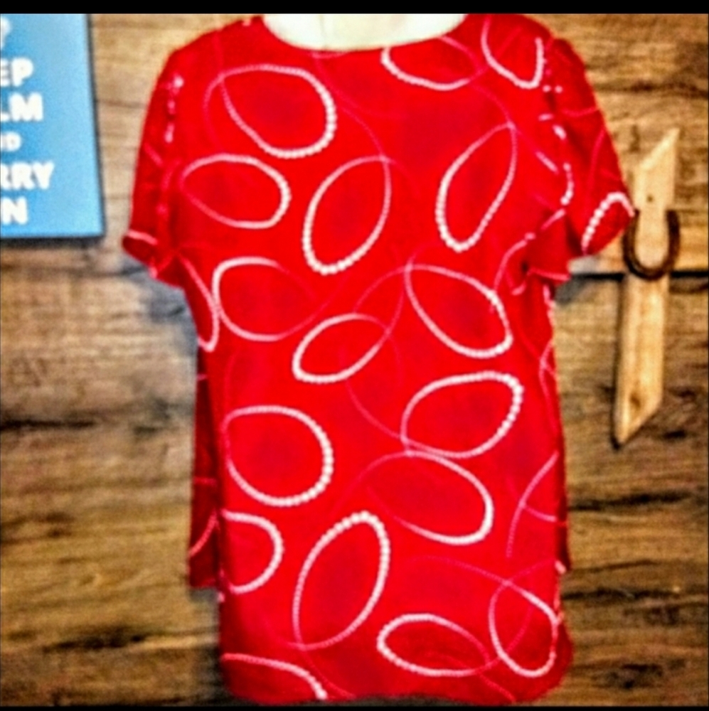 Studio 1940 Top Size 2X Infinite Pearl Print - Picture 3 of 11